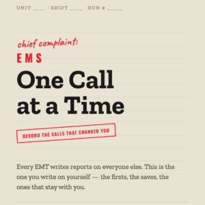 EMS One Call at a Time guided EMS journal book cover