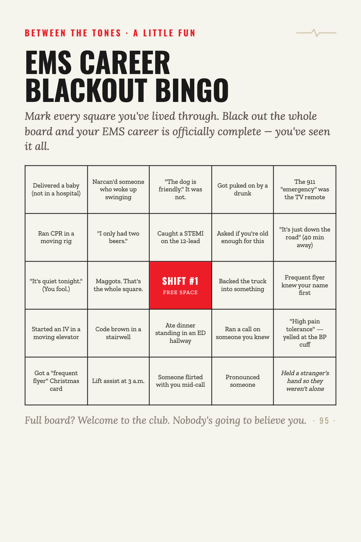 Blackout bingo